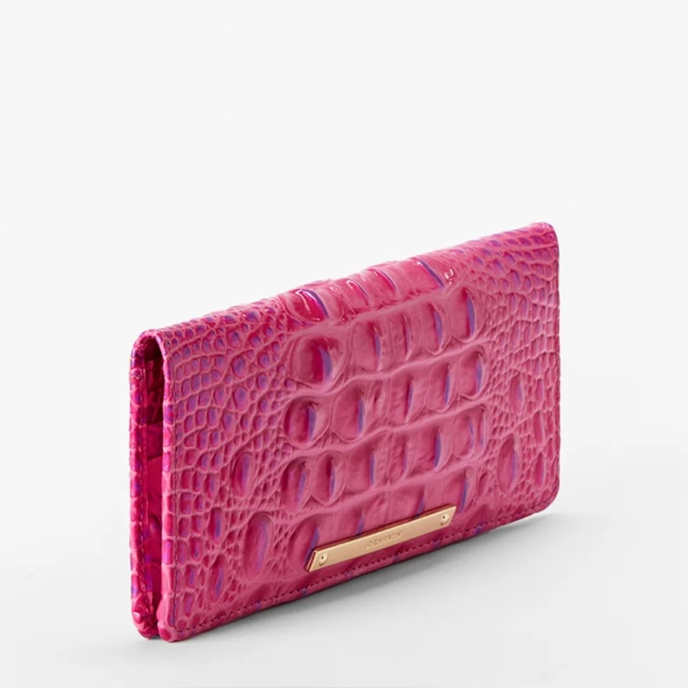 Brahmin Phlox Pink Melbourne Minuette Handbag AND Matching Addy Wallet NWT - Picture 12 of 13